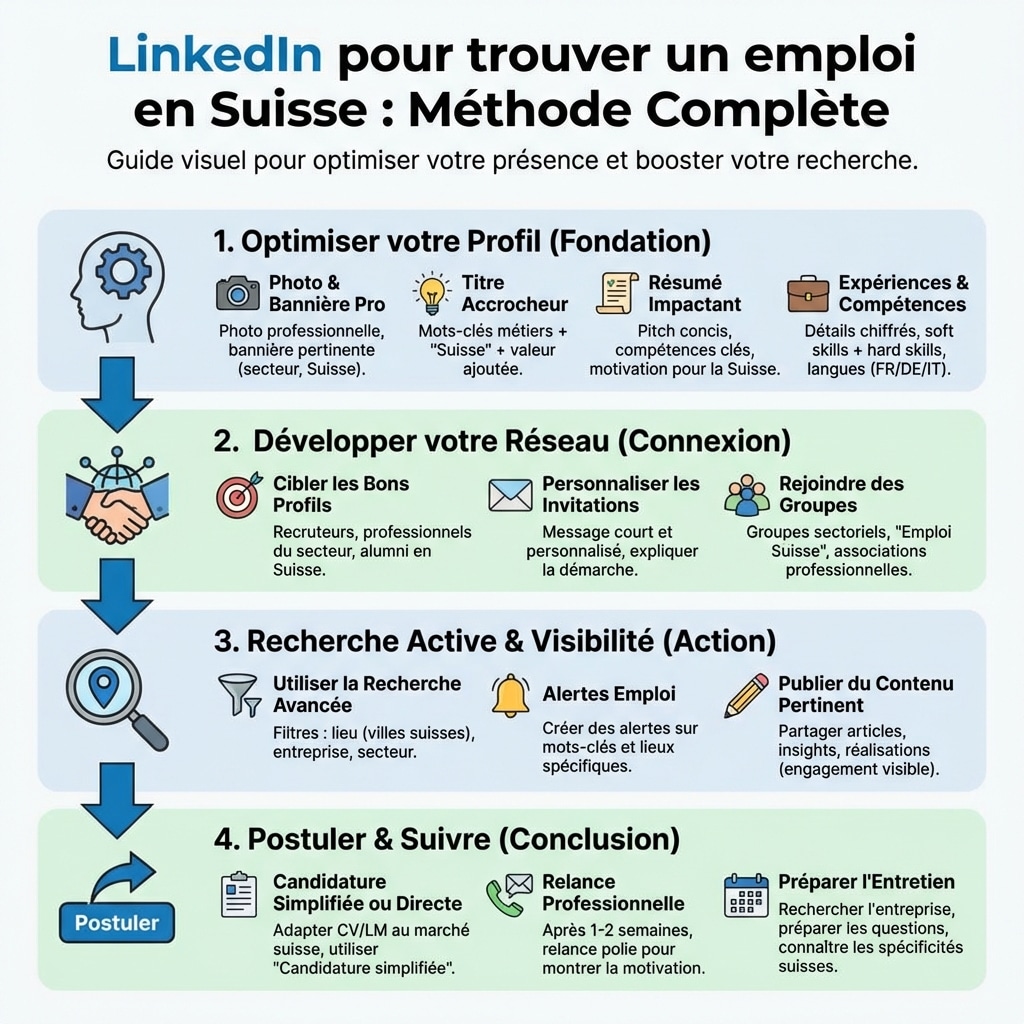 LinkedIn pour trouver un emploi en Suisse : méthode complète - Multi ...